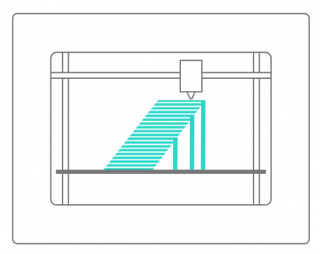 FDM 3D printing diagram