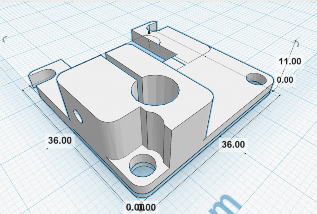 Queja Barra oblicua Vista Diseño 3D online por Bitfab