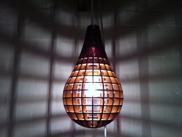 Laser Cut Wooden Light Bulb - Laser Cutting Lab, LLC