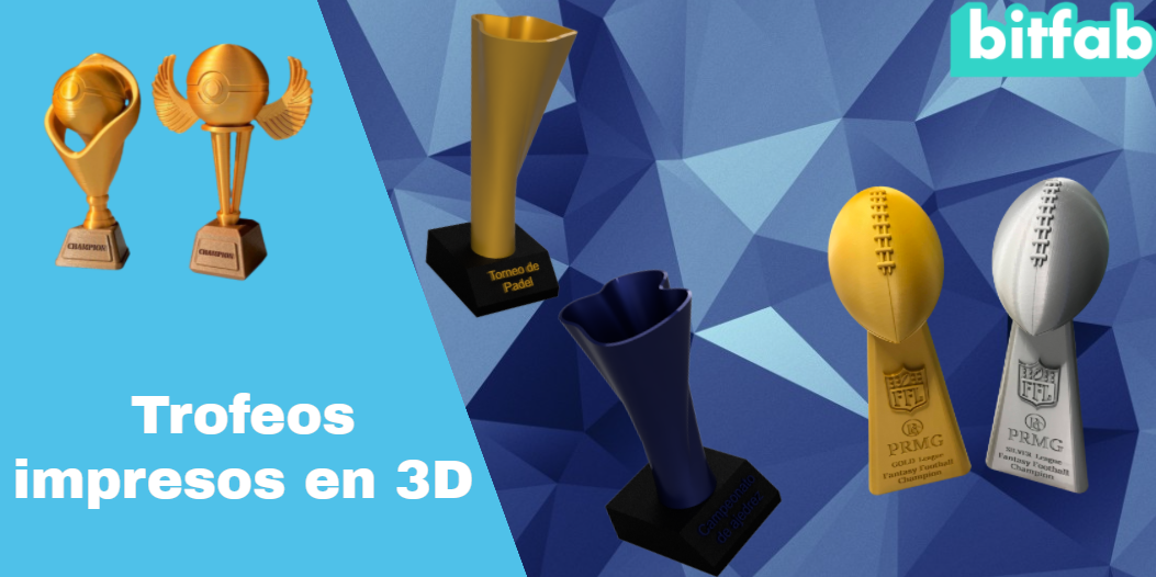 Trofeos impresos en 3D - 100% personalizados, ¿Cómo se hacen? ¿Cuánto  cuestan? - Bitfab